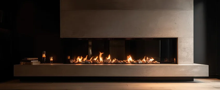 Gas Fireplace Ember Bed Design Services in Calabasas, California