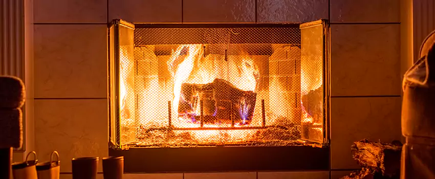 Mendota Hearth Landscape Fireplace Installation in Calabasas, California