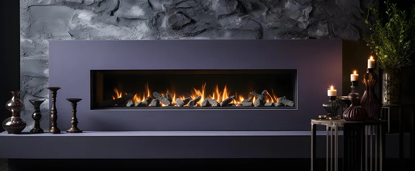 Ember Bed for Ventless Gas Fireplace in Calabasas, CA