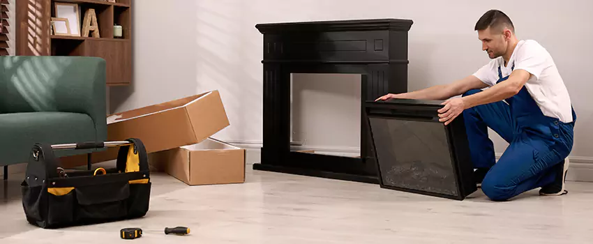 Old Rusted Metal Fireplace Repair And Replacement in Calabasas, CA